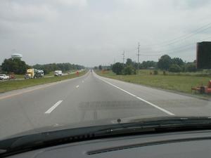 Heading north on I-65 around mile marker 25. (June 29, 2001)