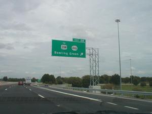 Signage for Exit 28 northbound on I-65. (August 15, 2002)
