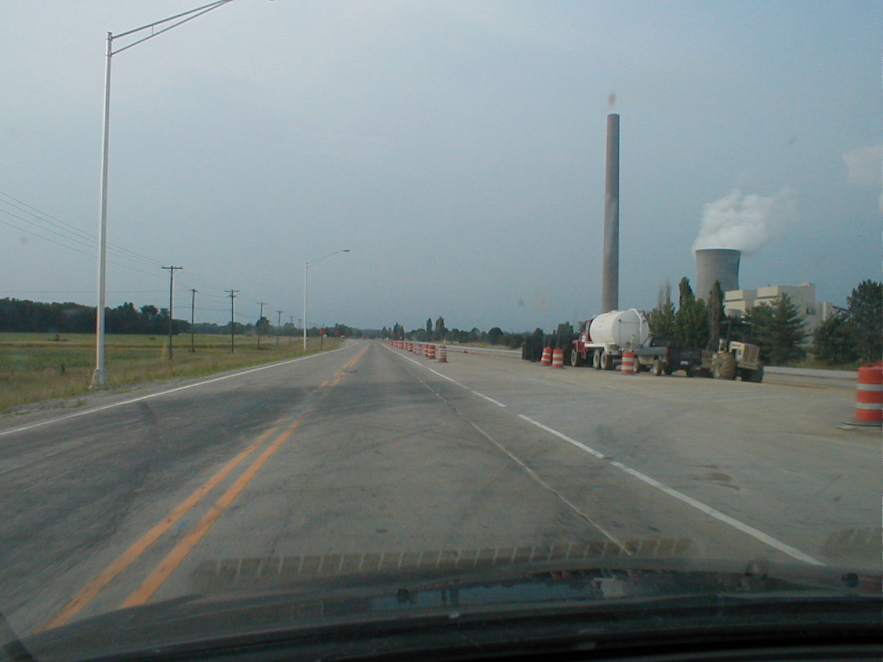 Construction on the Indiana approach.