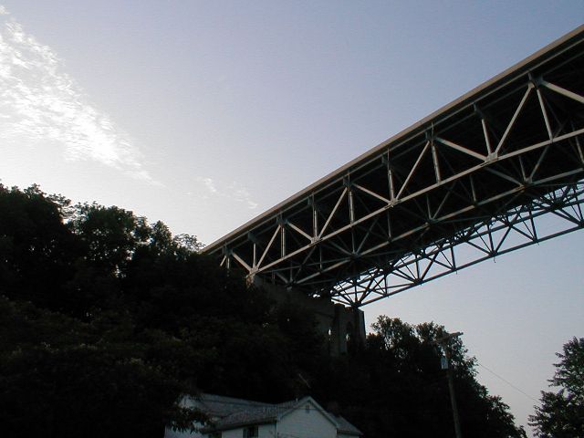Looking towards the north end of the bridge.