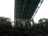 Looking north underneath the bridge.