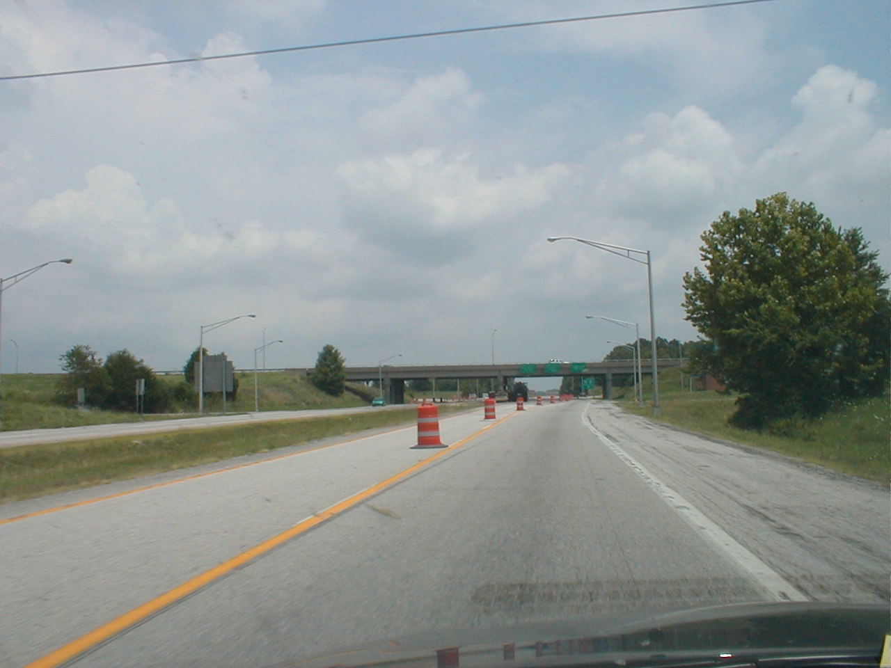 Construction to remove the toll booths at Exit 27.