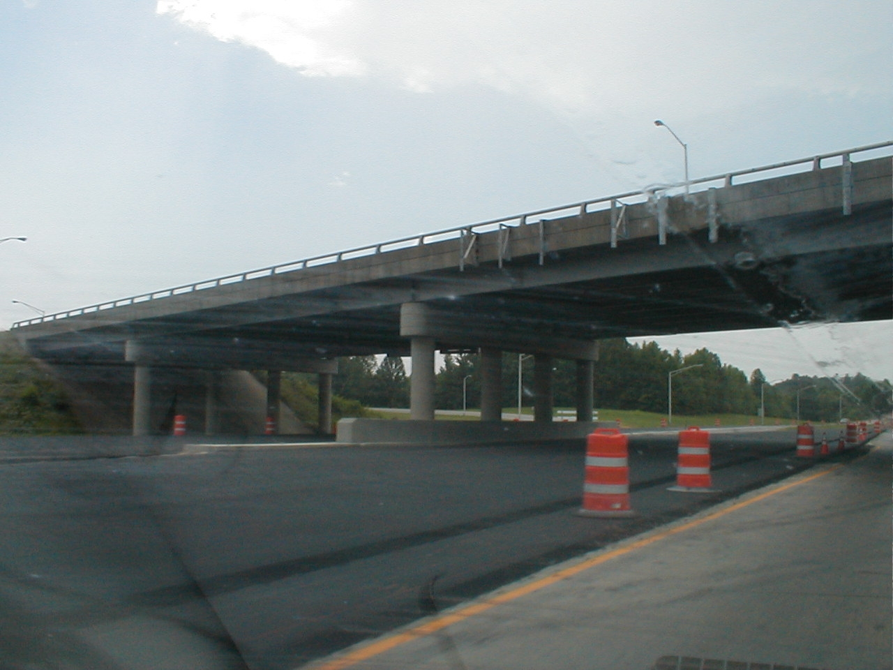 Construction work to remove the tolls at exit 62.