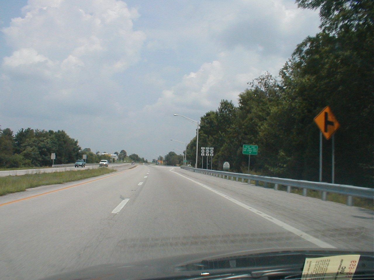 At grade intersection in Somerset a mile from the terminus of the parkway.