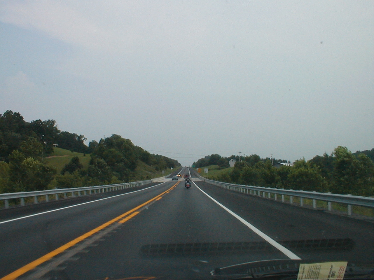 Typical section of the parkway.