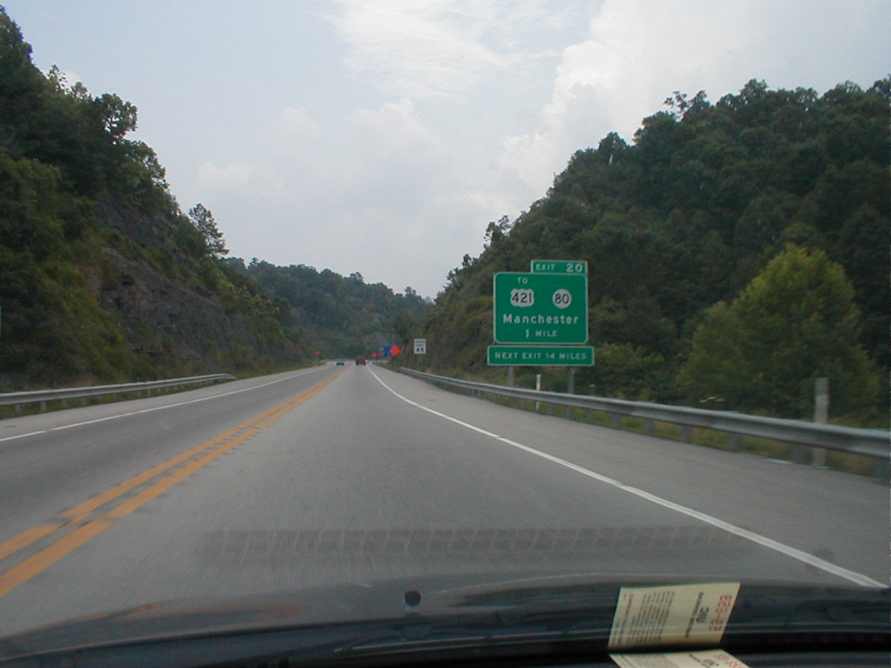 Approaching Exit 20