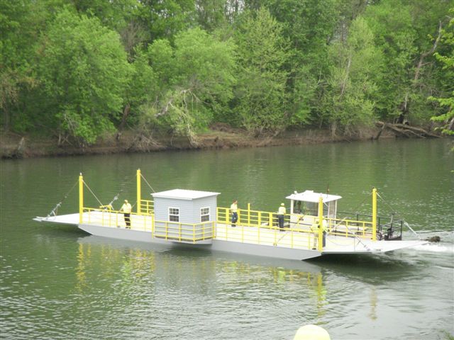 New ferry in the river with tug attached - Looking Good!