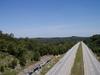 From the top of the bridge looking south over the parkway.