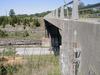 A side view of the overpass.