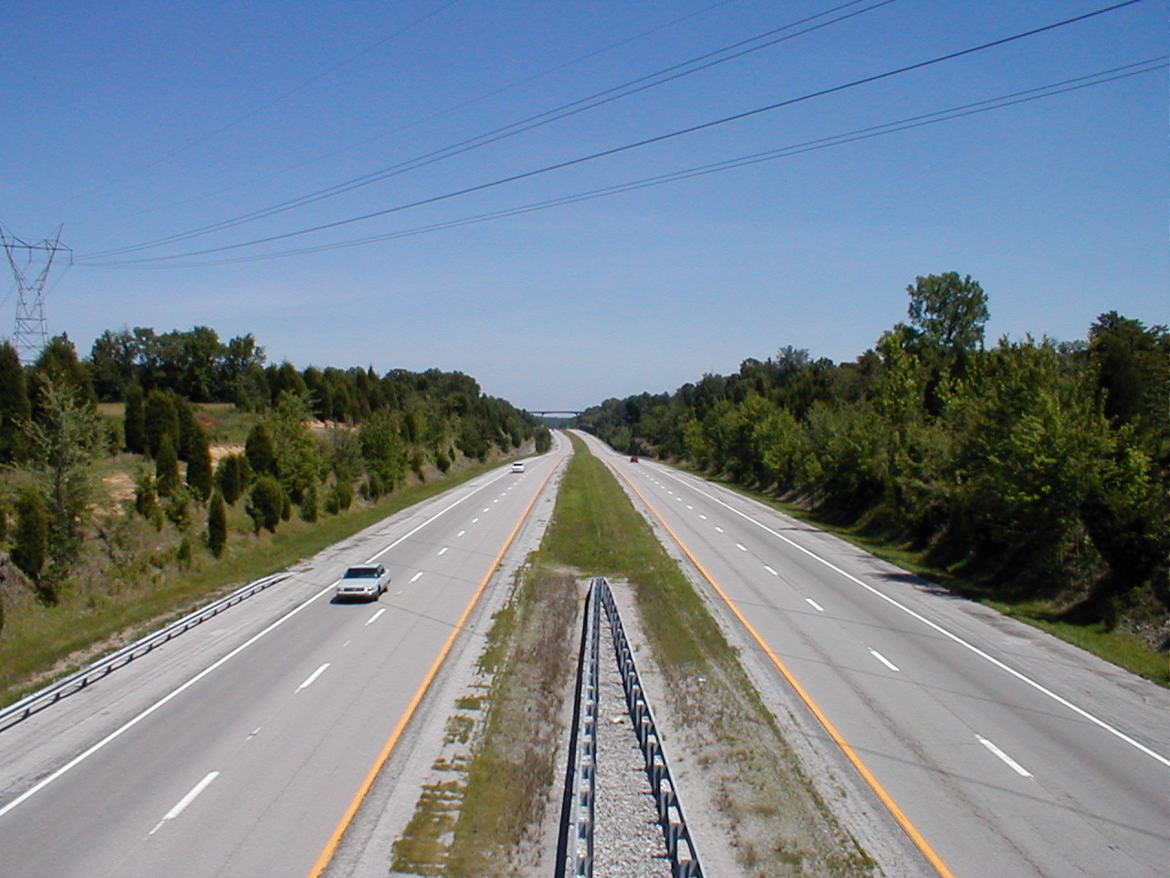 The Glen Lily Road overpass as viewed from Prices Chapel road.