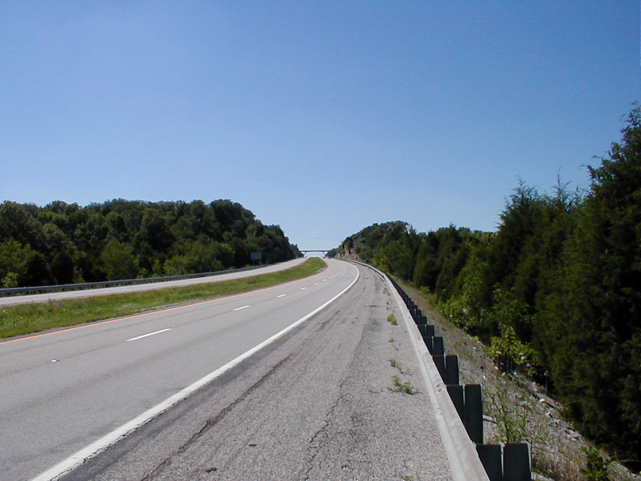 Overpass as viewed when approaching in the north bound lane.