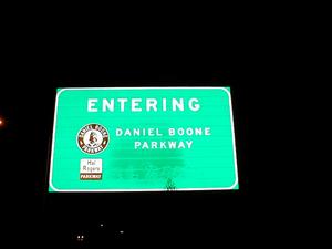 Entering Daniel Boone Parkway