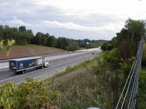 The newly rebuilt I-65 Barren River bridge. (August 15, 2002)