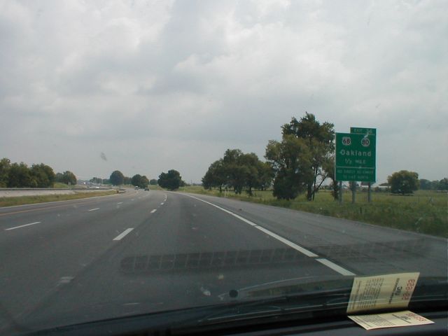 Signage for Exit 36 northbound on I-65. (July 5, 2003)