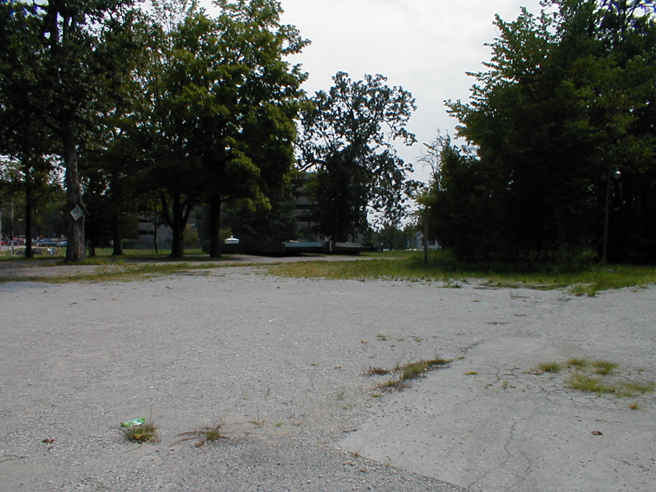 The end of the I-beams.