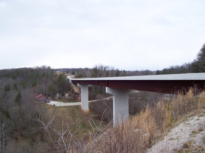 New KY 7 bridge over Little Sandy River near Newfoundland.