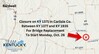 Map of the KY 1371 bridge replacement closure between KY 1377 and KY 1935 in Carlisle County (Kentucky Transportation Cabinet graphic)
