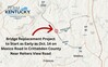 Map of the Mexico Road bridge replacement near Reiters View Road in Crittenden County (Kentucky Transportation Cabinet graphic)