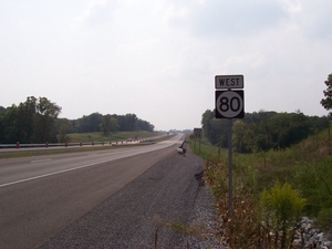 Newly constructed stretch of KY 80 in Calloway County (Sept. 5, 2005).