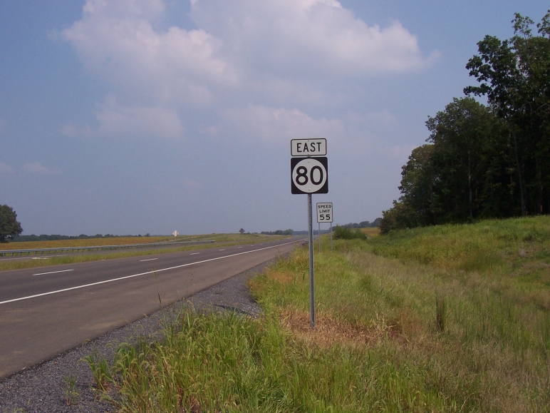 Newly constructed stretch of KY 80 in Calloway County (Sept. 5, 2005).