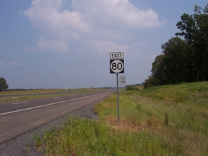Newly constructed stretch of KY 80 in Calloway County (Sept. 5, 2005).