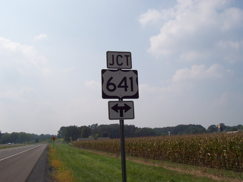 Newly constructed stretch of KY 80 in Calloway County (Sept. 5, 2005).