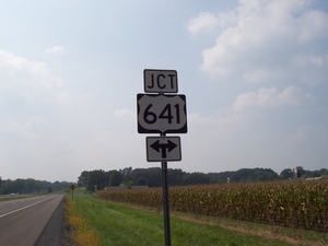 Newly constructed stretch of KY 80 in Calloway County (Sept. 5, 2005).