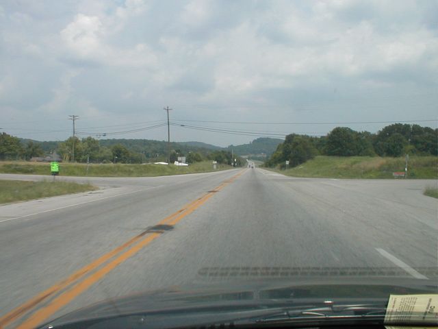 Typical section of KY 80 in Pulaski County east of KY 461. (July 6, 2003)