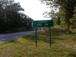 Entering Kentucky on "The Trace."