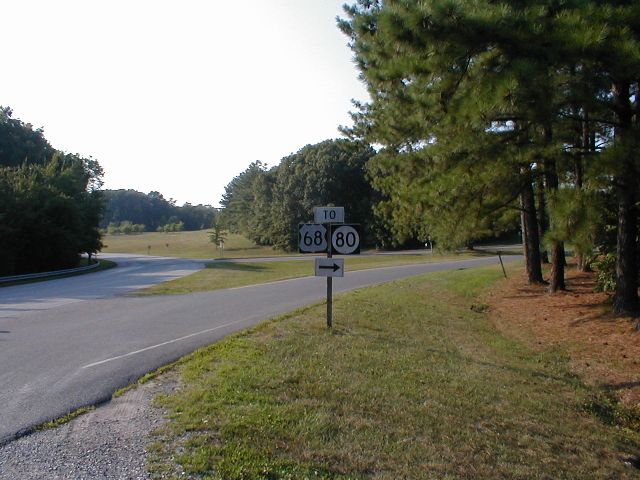 Exit from The Trace to US 68/KY 80.
