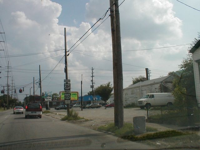 US 31W sign with the W in smaller font size. (June 29, 2001)