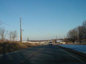Indiana 66-Indiana 161 north of Owensboro (February 8, 2003)