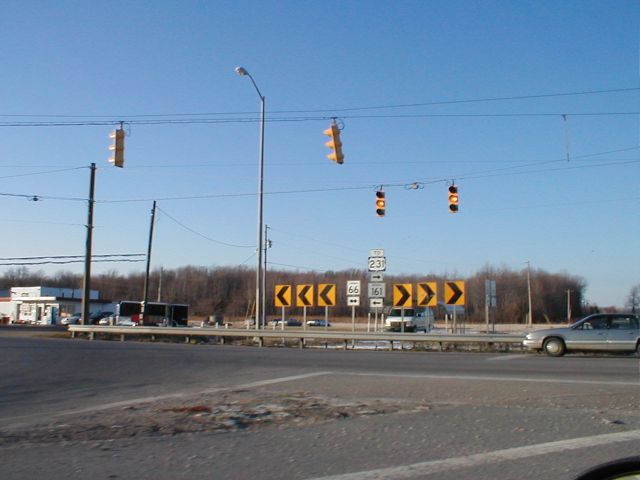 Indiana 66-Indiana 161 north of Owensboro (February 8, 2003)