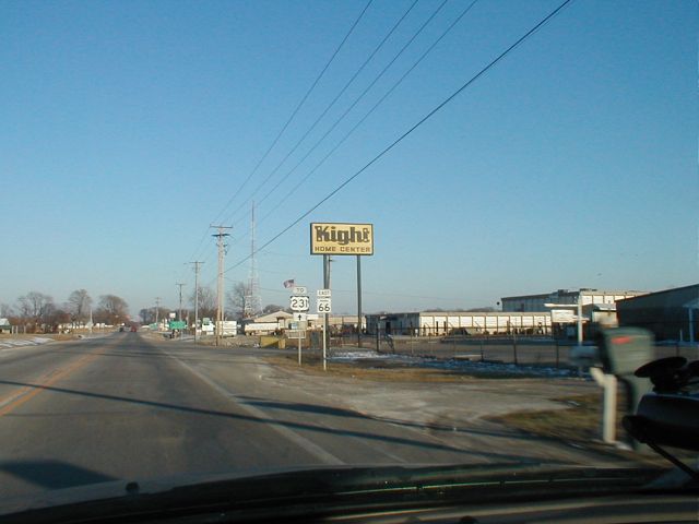 Indiana 66-Indiana 161 north of Owensboro (February 8, 2003)
