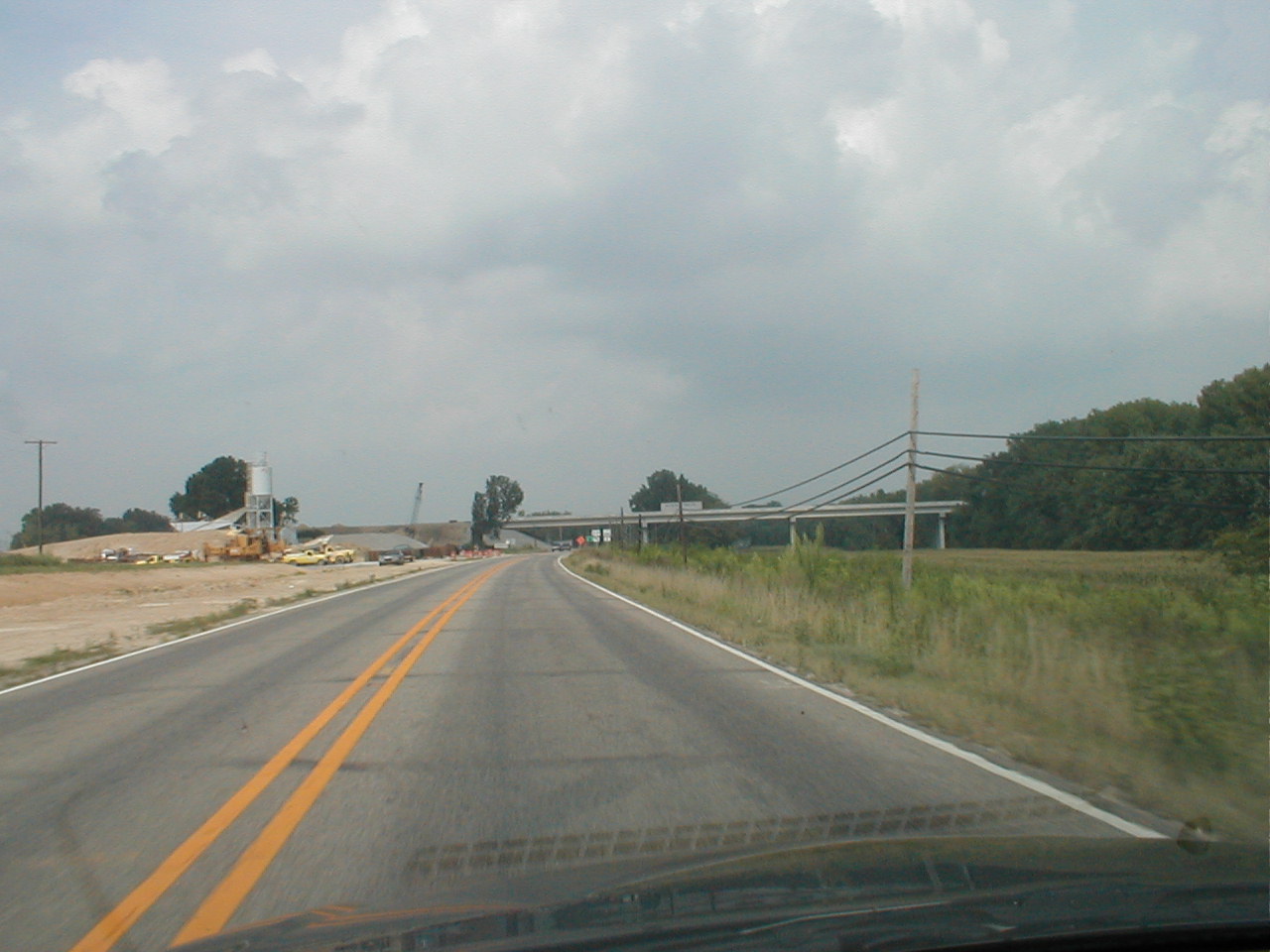 The Indiana approach to the bridge.