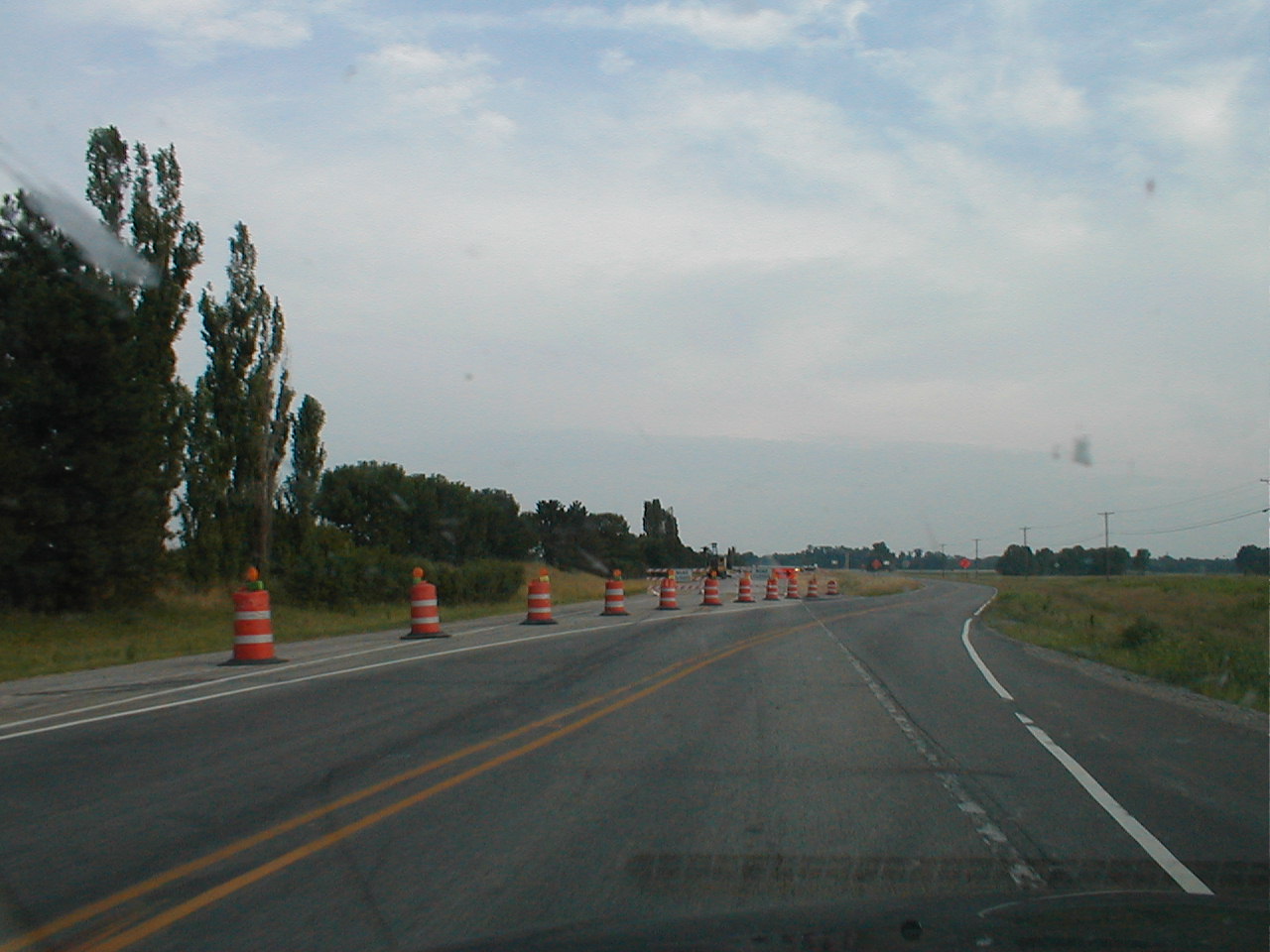 Construction on the Indiana approach.
