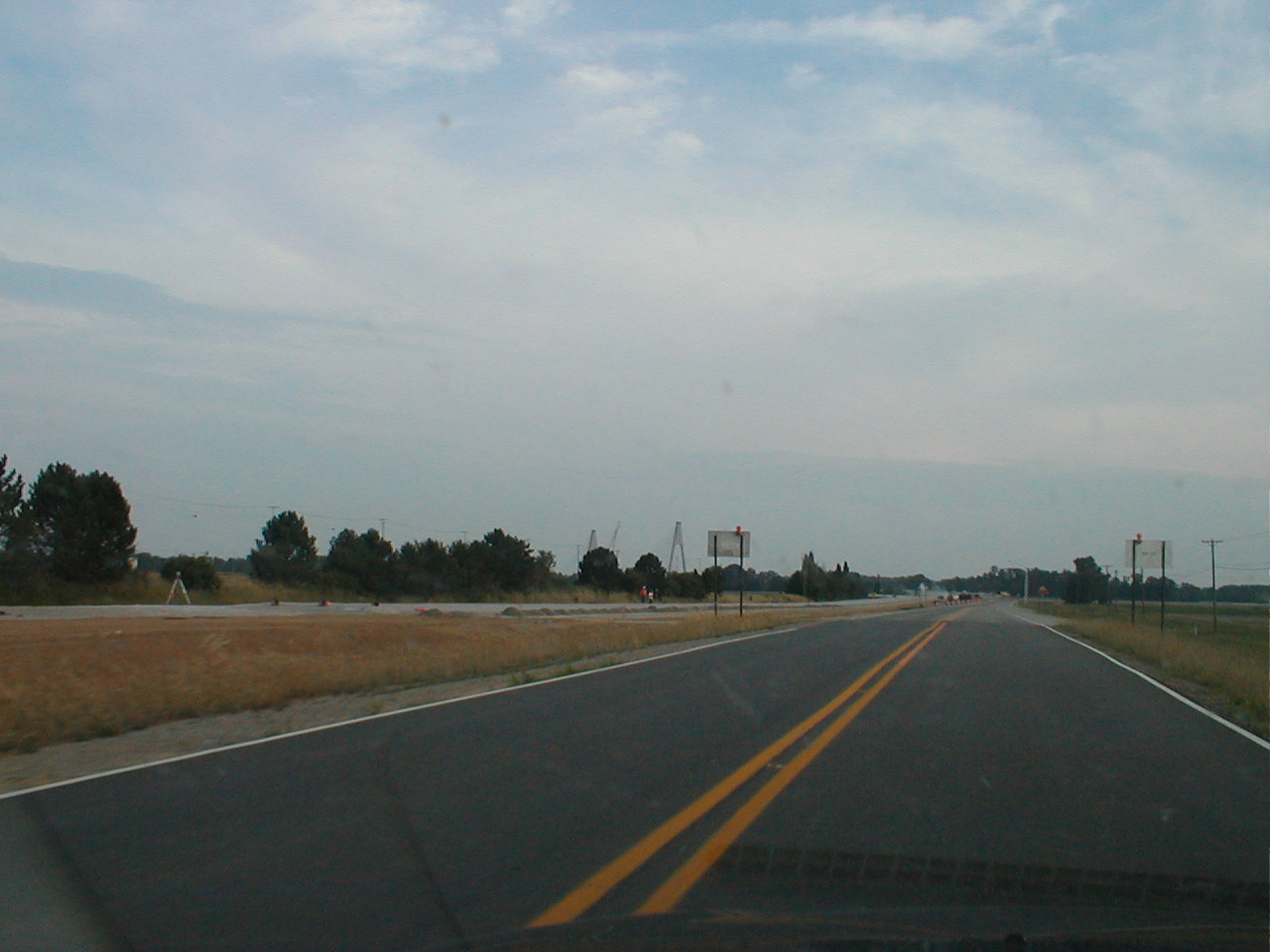 Construction on the Indiana approach.