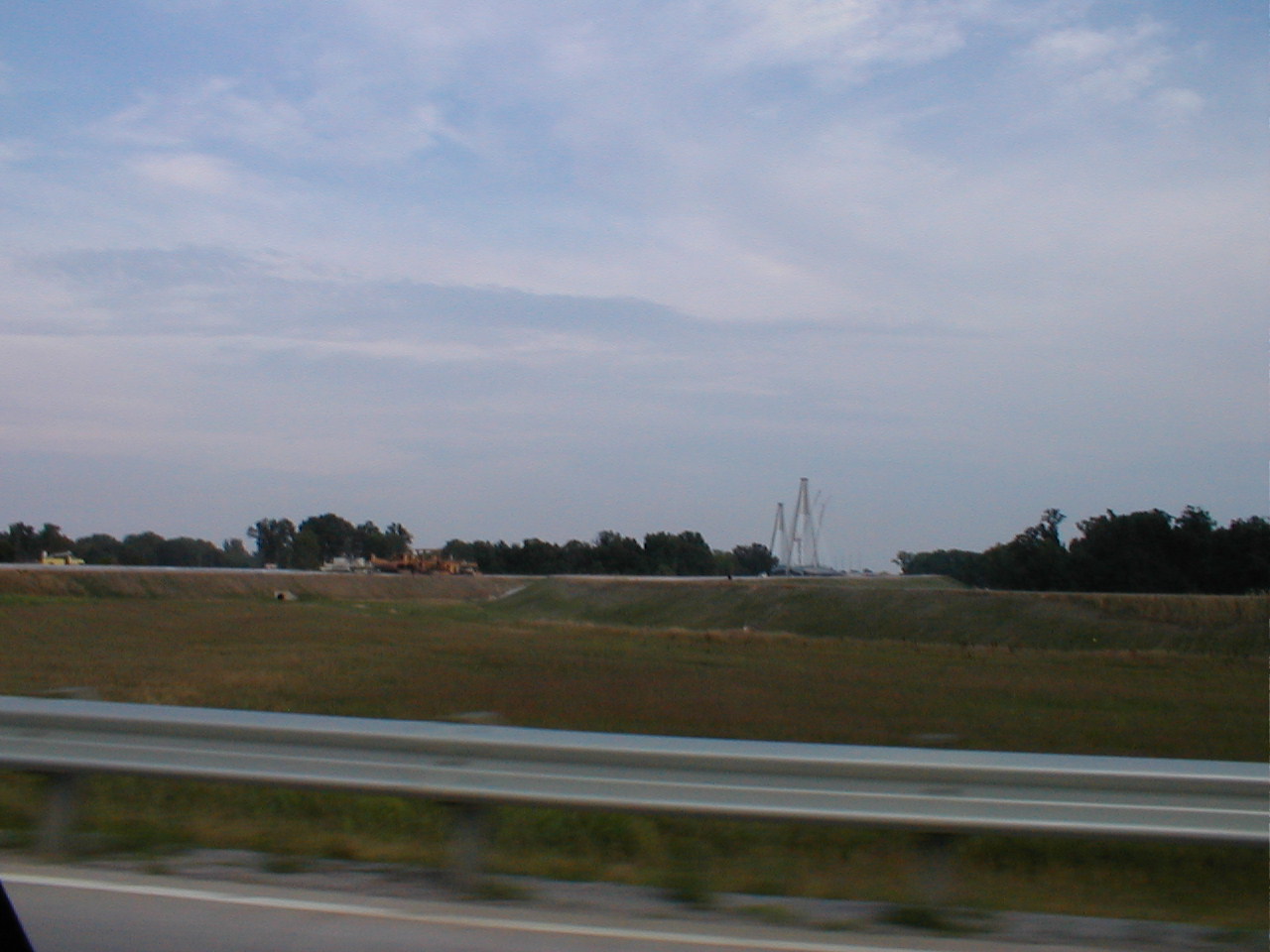The bridge viewed from the Indiana approach.