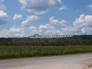 Matthew E. Welsh Bridge over the Ohio River viewed from Indiana (Aug. 15, 2004).