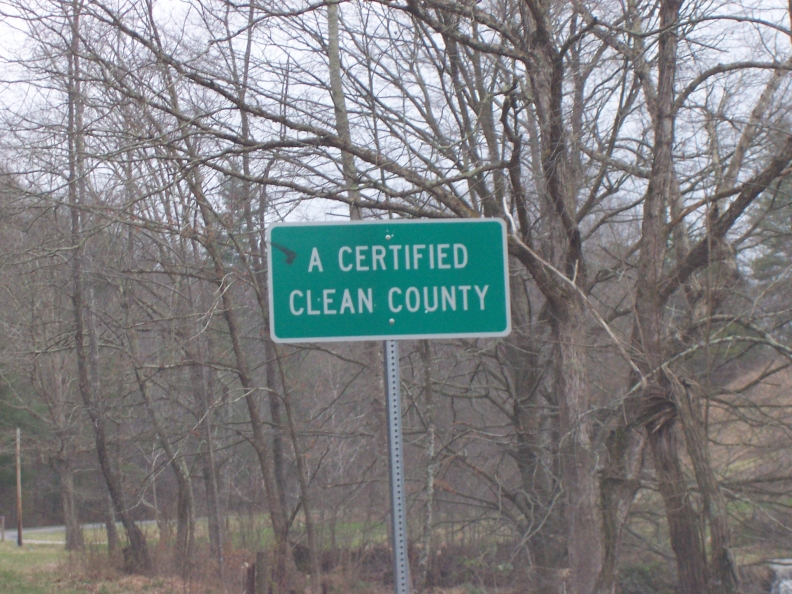 Menifee County is a "Certified Clean County"