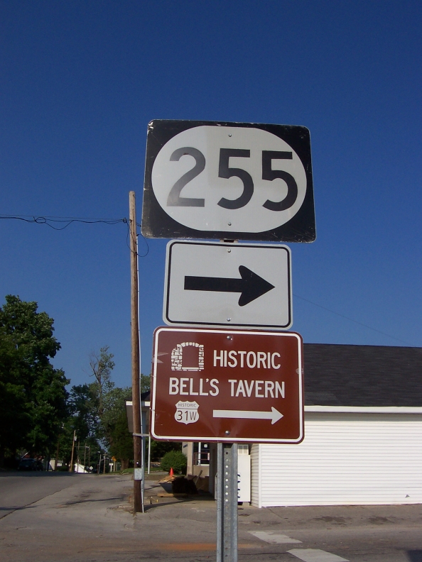 Signage at the intersection of KY 255 and US 31W in Park City.