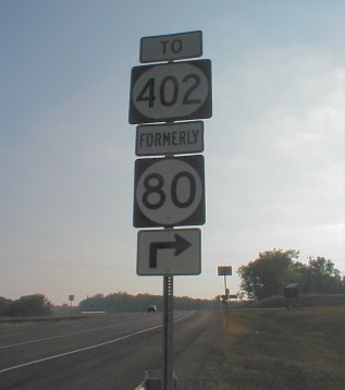 [To KY 402] [Formerly KY 80]