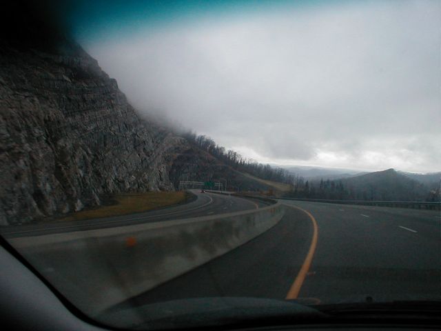 US 23 in Pound Gap (January 2, 2003)