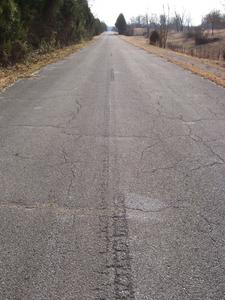 Western Kentucky Parkway's Old Connector: Looking to the southwest from the northeastern terminus.